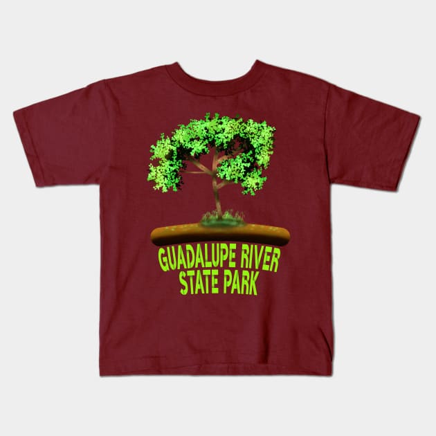 Guadalupe River State Park Kids T-Shirt by MoMido